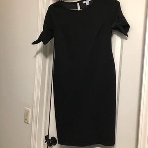 Black sheath maternity dress w/ tie sleeve size S